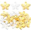 30pcs Metal Flower Spacer Beads Caps Iron Petals Connectors For Jewelry Making DIY Crafts Necklace Bracelets Decor Accessories