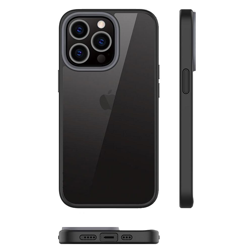 Case for iPhone 13 Pro Max, ERBORD Hybrid Case, black