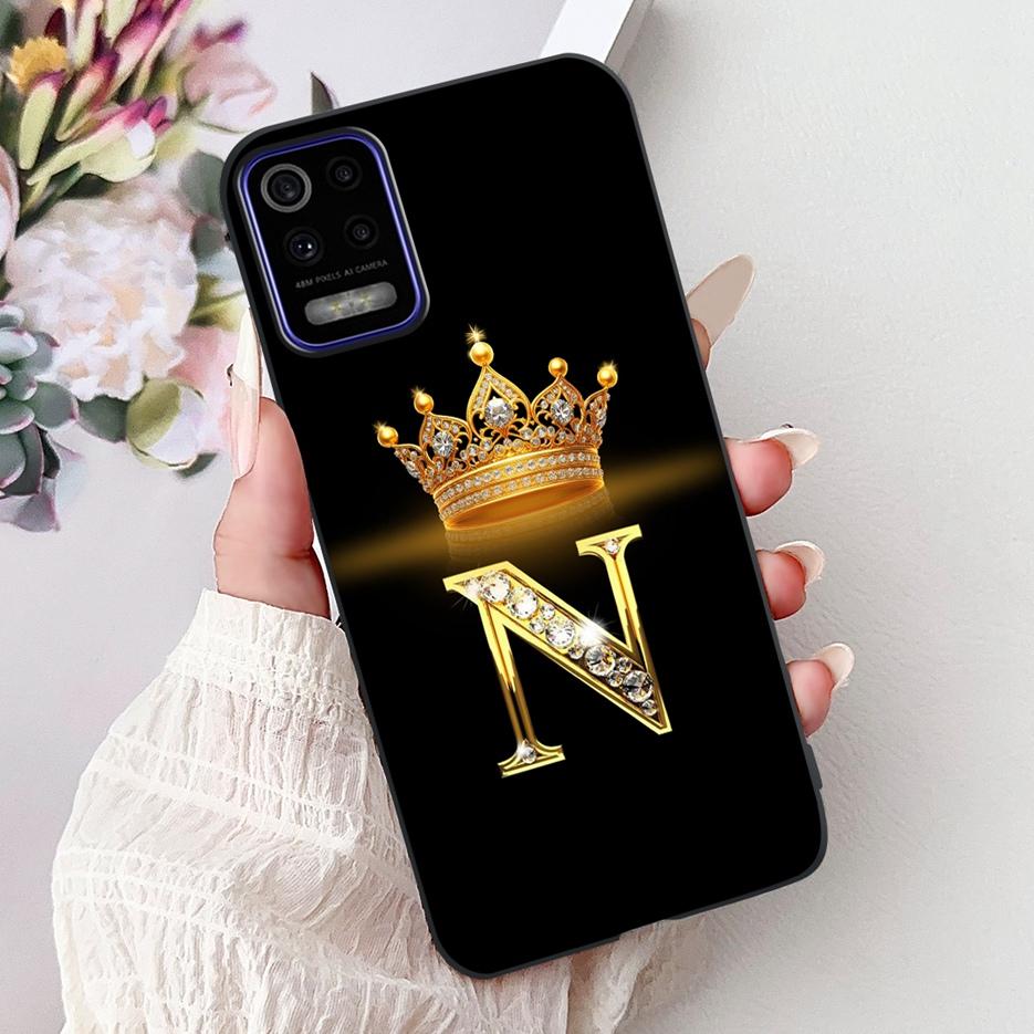 Pro pouzdro LG K52 2020 LM-K520 Nové Módní Korunní Písmena Kryt Měkký Silikonový Kryt na Telefon Pro LG K62 LM-K525 K 52 LGK52 LGK62 Fundas
