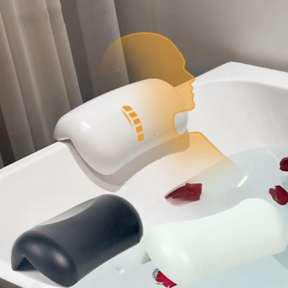 Oreiller de Bain Imperméable Coussin de Nuque Antidérapant Repose-tête Ergonomique pour Baignoire Jacuzzis