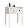 VidaXL Table console Blanc 70x35x75 cm Bois massif de pin 814610