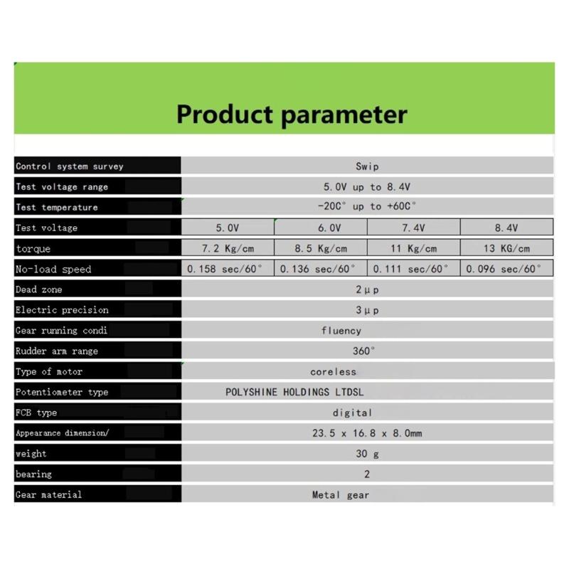PTK 8812 MG-D Digital Servo 13kg Metal Gear for Fixed Wing Aircrafts Accurate Control KSTX10 Same