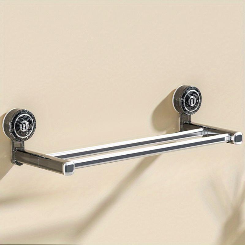 

1шт. вешалка для полотенец без отверстий, настенная полка для ванной комнаты, полка для хранения вещей в ванной комнате, настенный держатель для полотенец, держатель для банных полотенец 49cm