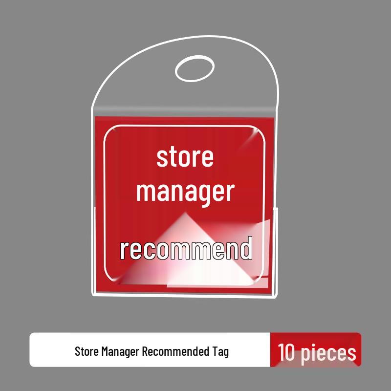 Promotional Clothing Store Hang Tag: Price, Discount, Recommended Label for Shelf Display