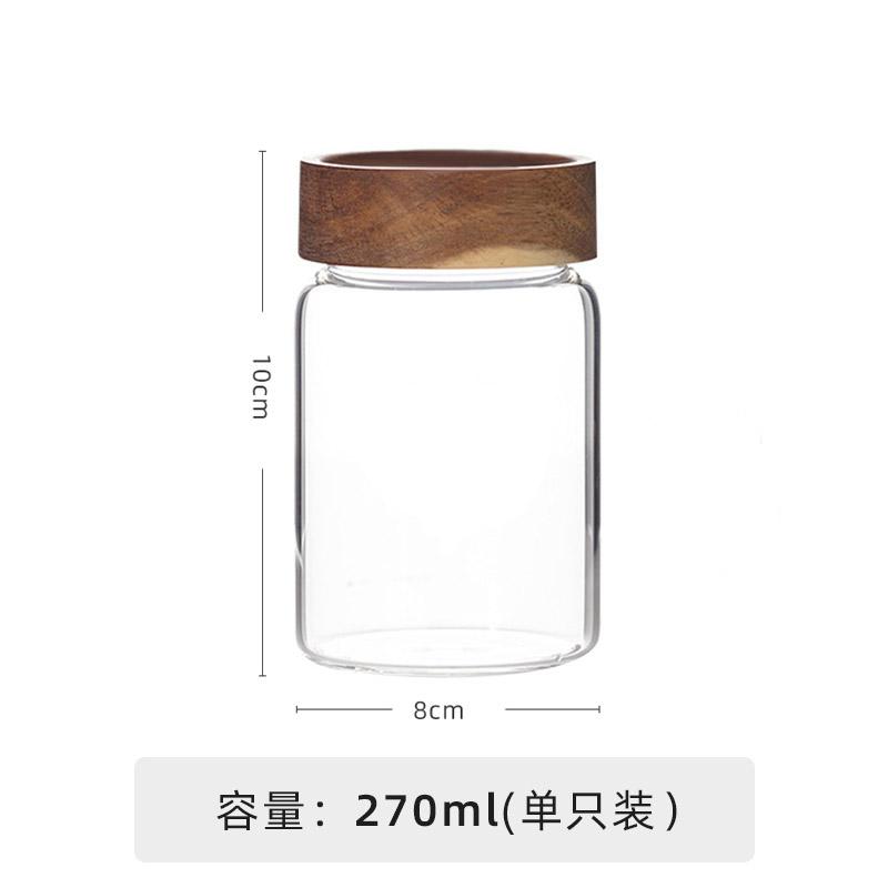 Glass Jars Food High Borosilicate Glass Sealed Jar Coffee Beans Tea Leaves Honey Sealed Storage Jars Kitchen Storage Bottles Jar