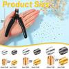 European & American Bead DIY Set: Multicolor Earrings, Necklace, Bracelet Kit with Crimp Tubes & Pliers