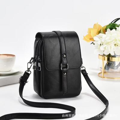 Women Small Shoulder Bag Cute Crossbody Messenger Bags Female Little Soft Purse Double Zipper Pockets Handbag