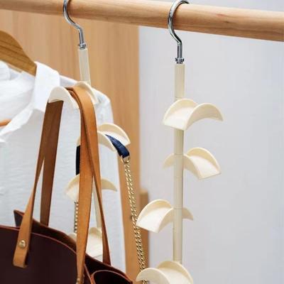 Gancho de cabide arqueado de 360 graus, suporte durável para bolsa, armazenamento doméstico, armário, chapéu, cachecol de seda, xales, bolsa, prateleira de parede