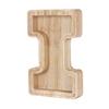 18cm Twenty-six Letter Piggy Bank Wooden Coin Money Saving Box Jar Coins Storage Box Desktop Ornament Home Decor Craft Xmas Gift