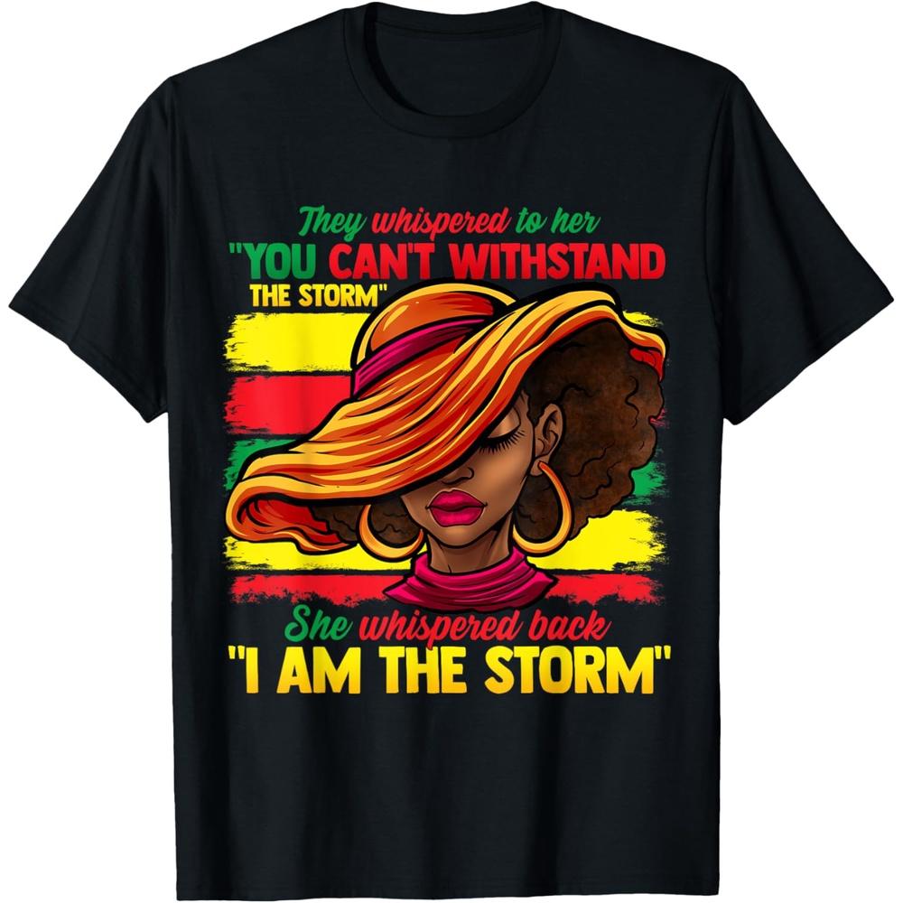 Proud Black African American Ladies Black History Month T Shirt XXL чёрный