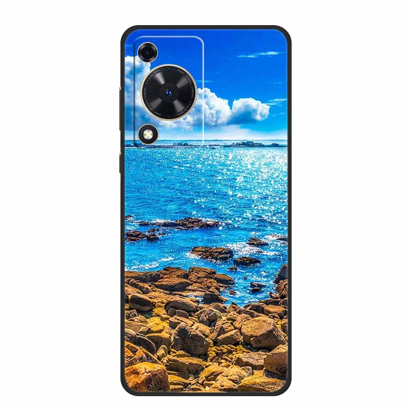 Coque For Huawei Nova Y72 Case Fashion Marble Black Silicone Soft Phone Cover Case For Huawei Nova Y72 Back Cover Case Y 72 Capa