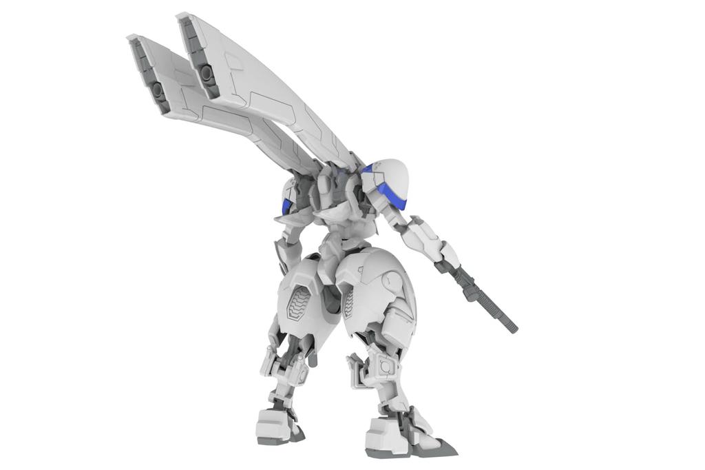 Plum PM Office A Mechanism POWERDolls 2 Armored Infantry Expansion Set Angel M51 and Plastic Model Kit Approximately 140mm 5-inch A Wings, Grenades,