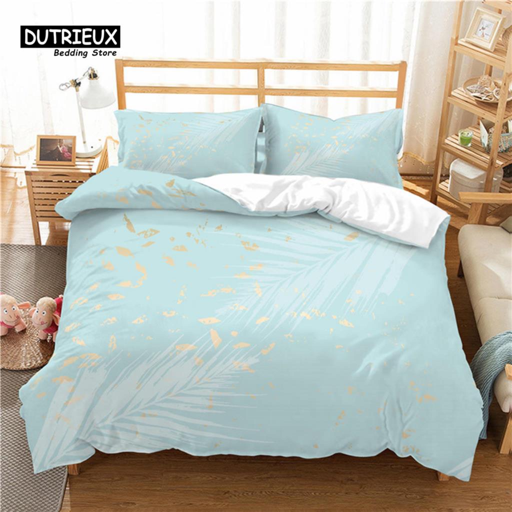 

Luxury 3D Color Leaves Print Home Living Comfortable Duvet Cover Pillowcase Kid Bedding Set Queen and King EU/US/AU/UK Size EU single(135x200cm)