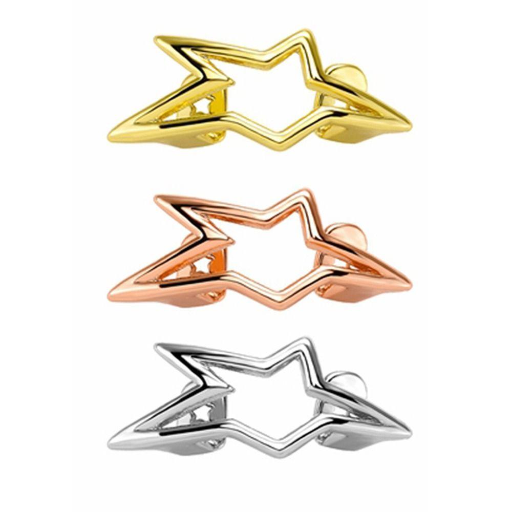 Hollow Dental Grills Copper Pentagram Tooth Caps Fashion Irregular Star Tooth Grillz Men Women