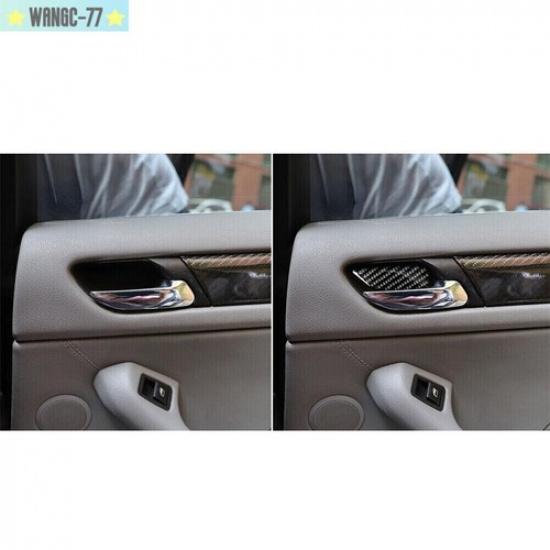 For BMW 3 Series E46 1998-2005 Carbon Fiber Door Handle Bowl Cover Stickers