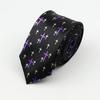 Classic Fashion Men's Skinny Tie Colorful Musical Notes Printed Piano Guitar Polyester 5cm Width Necktie Party Gift Accessory