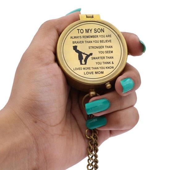 Vintage Brass Compass A Timeless Gift for Your Son