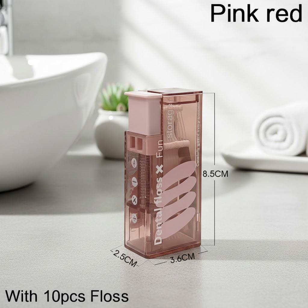 

Portable Dental Floss Dispenser Case Automatic Floss Picks Container for Teeth Cleaning Travel Life Supplies Best Quality
