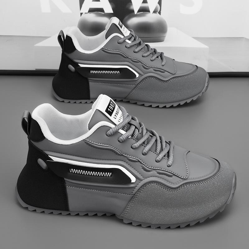 

Новые классические мужские кроссовки Мягкая подошва Удобные и прочные Повседневная обувь Толстая подошва Увеличивающие рост Легкие беговые кроссовки 44