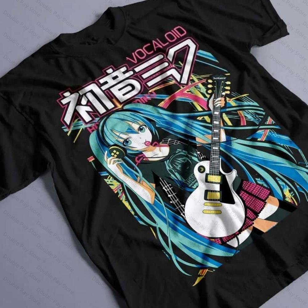 2026 Summer New Style Hatsune miku Cyberpunk Style Cartoon Fan Street Fashion Large Loose Tshirt Unisexs Shirts Women tshirts