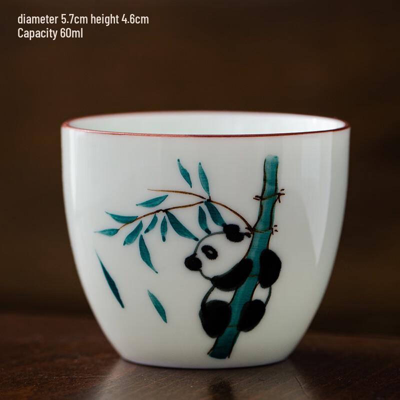 Shangqi Hand-Painted Blue & White Porcelain Master Tea Cup