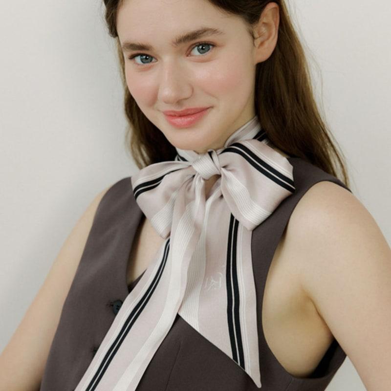 

BB DE SOLI DE stella long twilly scarf (2 colors) pink