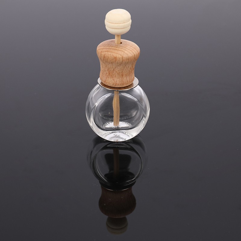 Air Freshener Perfume Bottle Pendant Essential Oils Car Hanging Glass Clips