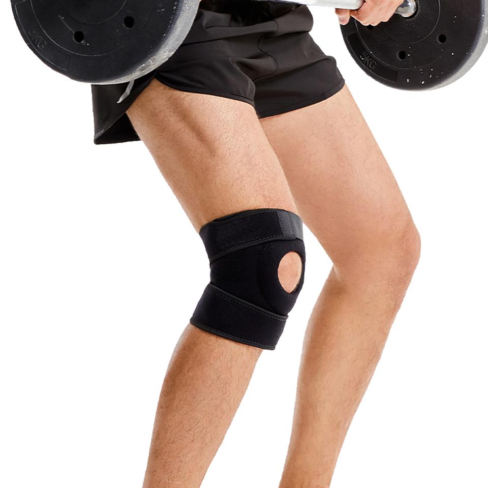 1Pcs Adjustable Sports Knee Pads Open Breathable for Summer Jump Rope Running Tennis Meniscus Protection Unisex