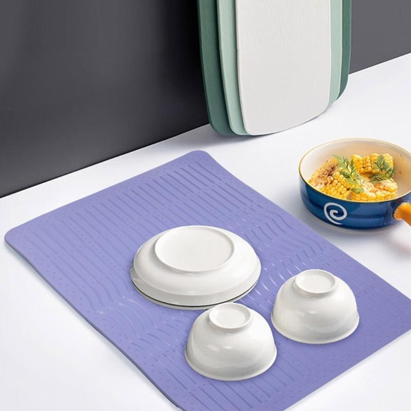 Tampa de Fogão Silicone Tampa de Fogão para Fogão Elétrico Tapete de Fogão Resistente ao Calor Tapete Grande de Secagem para Fogão de Cozinha