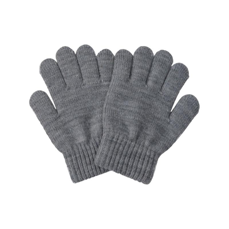 1 Paar Dehnbare Baby-Strickhandschuhe Bequemes Strickgewebe Weiche Thermische Winter-Handbekleidung Für Kinder 4+8T