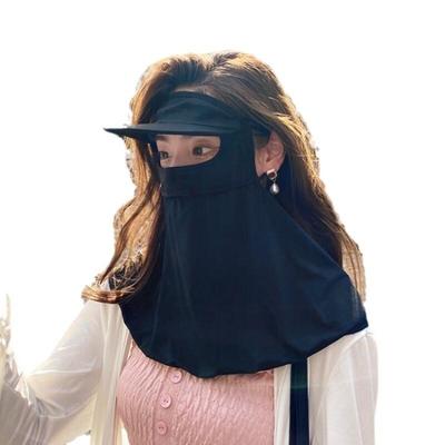 JingJingRS Sonnenschutz-Gesichtsmaske mit Schirm