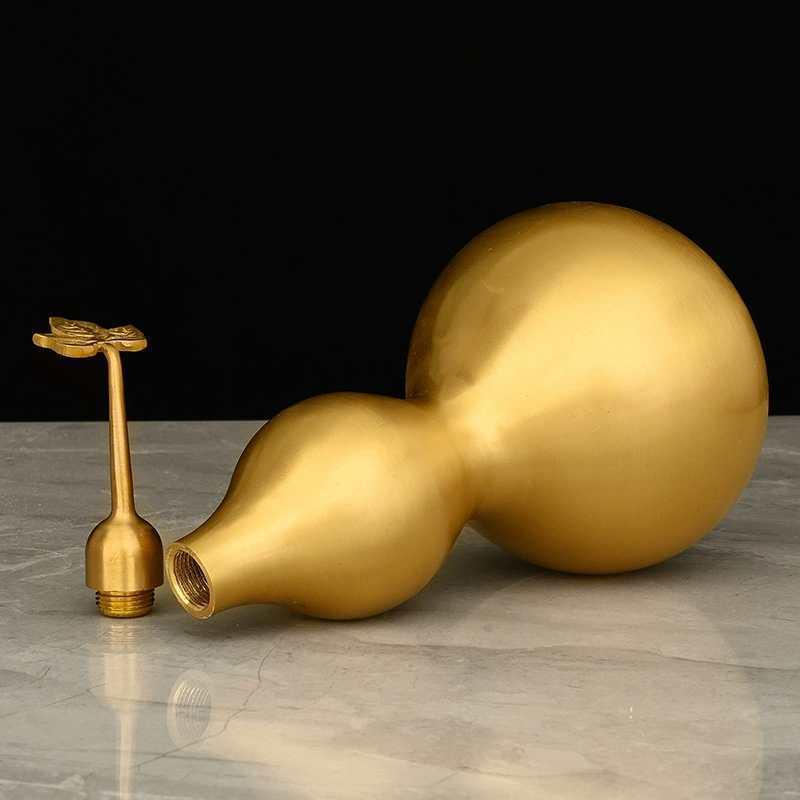 Brass Bagua Gourd with Five Emperors' Coins Pendant – Home Decor Craft