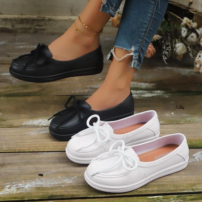 Fashion 2025 Autumn New Shallow Mouth Casual Thick Soled Single Shoes for Women Comfortable Versatile Wedge Heel Concise Design Sneakers