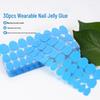 New Dream Blue Super Sticky Polymer Jelly Nail Glue - 15 Days Long Lasting Double-Sided Adhesive Tape