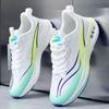 Men Summer Sports Sneakers Breathable Mesh Carbon Plate Shoes Ultra Light Soft Sole Running Suitable for Sports Activities and Daily Wear