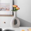 Special-Shaped Creative Small Mouth Flower Arrangement, Simple Ceramic Vase, High-End Home Desktop Decoration Ornament
