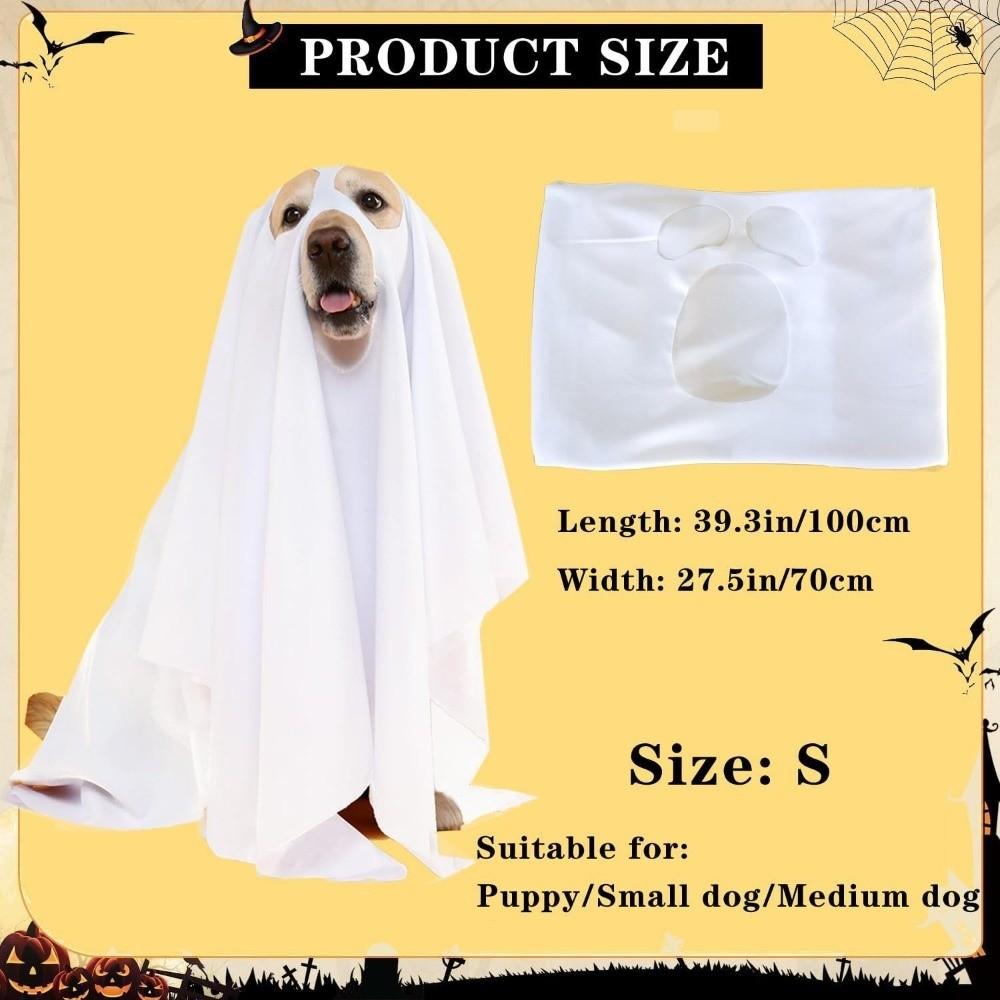 Party Cosplay Halloween Dog Ghost Costume Loose Dog Halloween Clothes  for Halloween Party