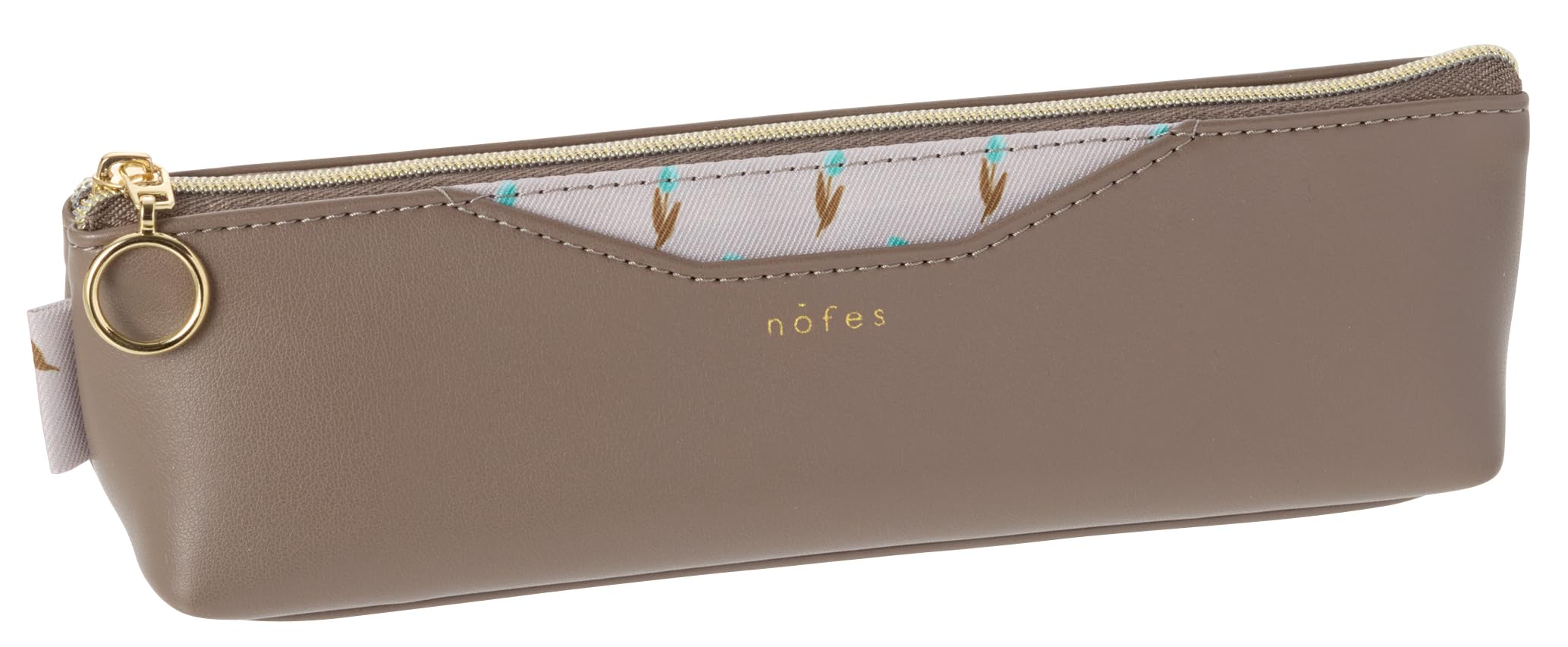 Raymay Fujii Pen Case Nofes with Mini Mocha Brown NSF1455C Pocket,