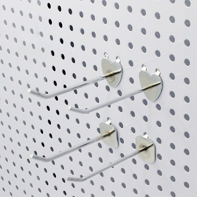 10Pcs Heart Shaped Single Peg Pegboard Hooks Wall Hooks Hole Board Hanger Garage Pegboard Hook Wall Mount Storage Rack