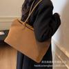 Autumn and winter suede big bag women's 2025 new trendy fashion retro tote bag simple large capacity armpit bag
