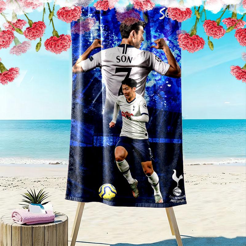 Spurs Print Beach Towel, Large Soft Quick Dry Towel for Beach Camping Swimming