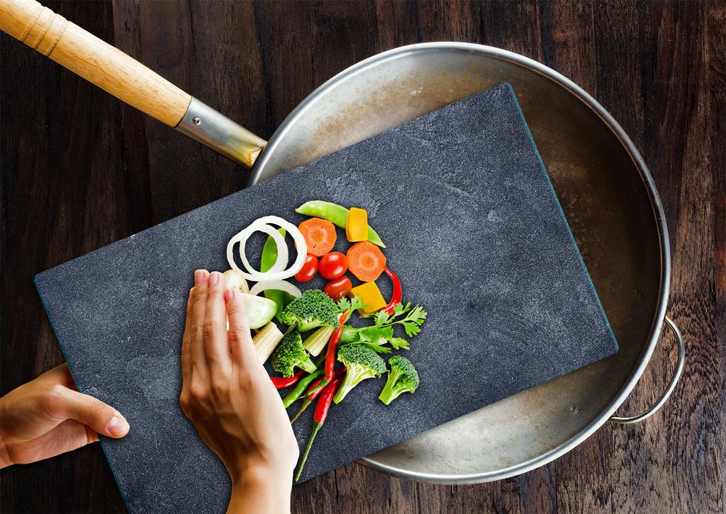 Glass Board Cutting Board 52X30 Concrete