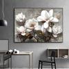 Abstract Flowers Wall Art Poster White Pink Lily Retro Floral Canvas Painting Modern Flower Art Print Home Room Decor