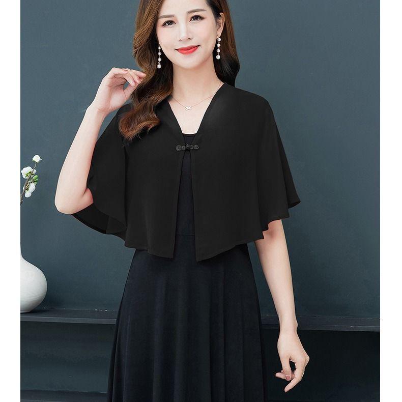 

Літня шифонова накидка для захисту від сонця 2023 - Жіночий універсальний тонкий кейп, кардиган, верхній одяг One Size (Suitable for 80-140kg)