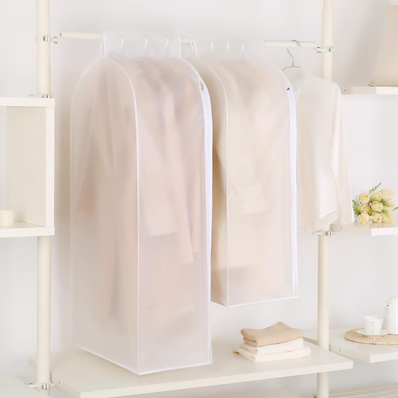Transparent Matte Organized Suit Bag Clothing Hanging Storage Bag Transparent matteMedium#0