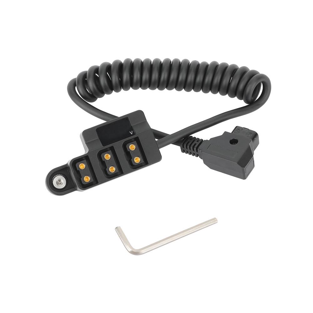 D-TAP One-to-Three Power Cable with Digital Display, B-Type Anton V-Mount Camera Battery Power Converter Cable