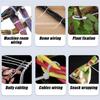 100Pcs Nylon Cable Ties Adjustable Self-locking Cord Ties Straps Fastening Loop Reusable Plastic Wire Ties For Home Office