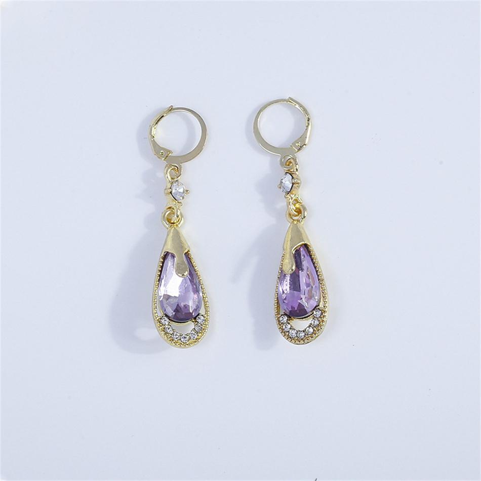 Grüne Farbe Zirkon Kristall Lange Quaste Wassertropfen Ohrringe für Frauen Temperament Koreanischen Schmuck Pendientes Boucle d'oreille