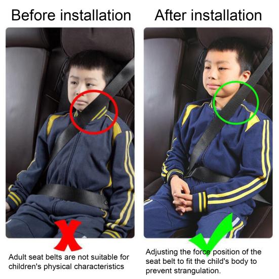 Metal Seat Belt Adjuster Safety Easy to Use Fits Adults Kids Seat Belt Adjuster for Improved Comfort