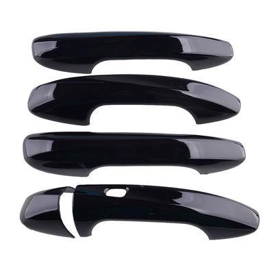 5Pcs Car LHD Exterior Black Door Handle Cover Trim Frame Fit For Mercedes Benz C E GLC Class W205 X253 W213 2016 2017